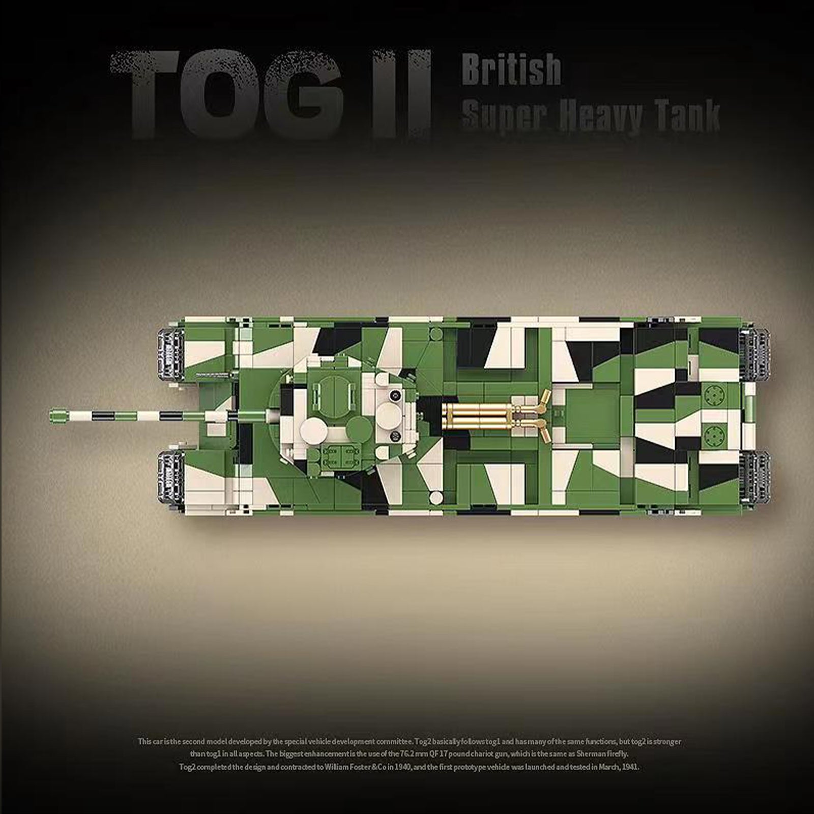 Military United Kingdom WW2 Tank Brick Set