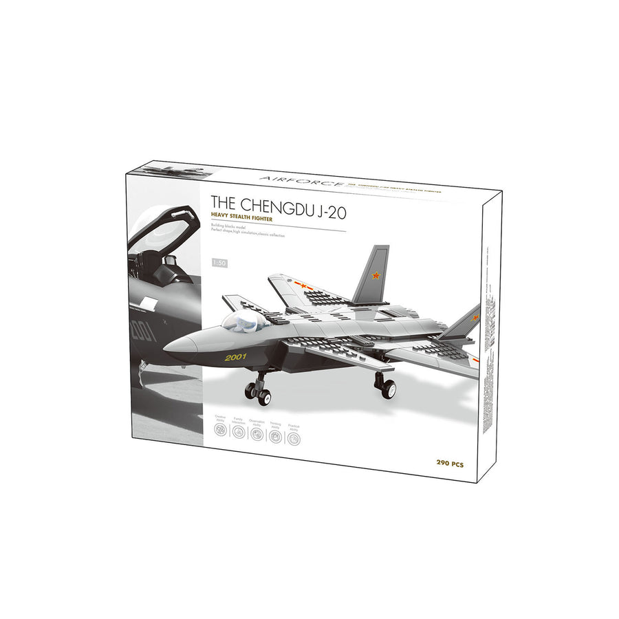 J-20 Fighter Aircraft Mini Building Blocks Set
