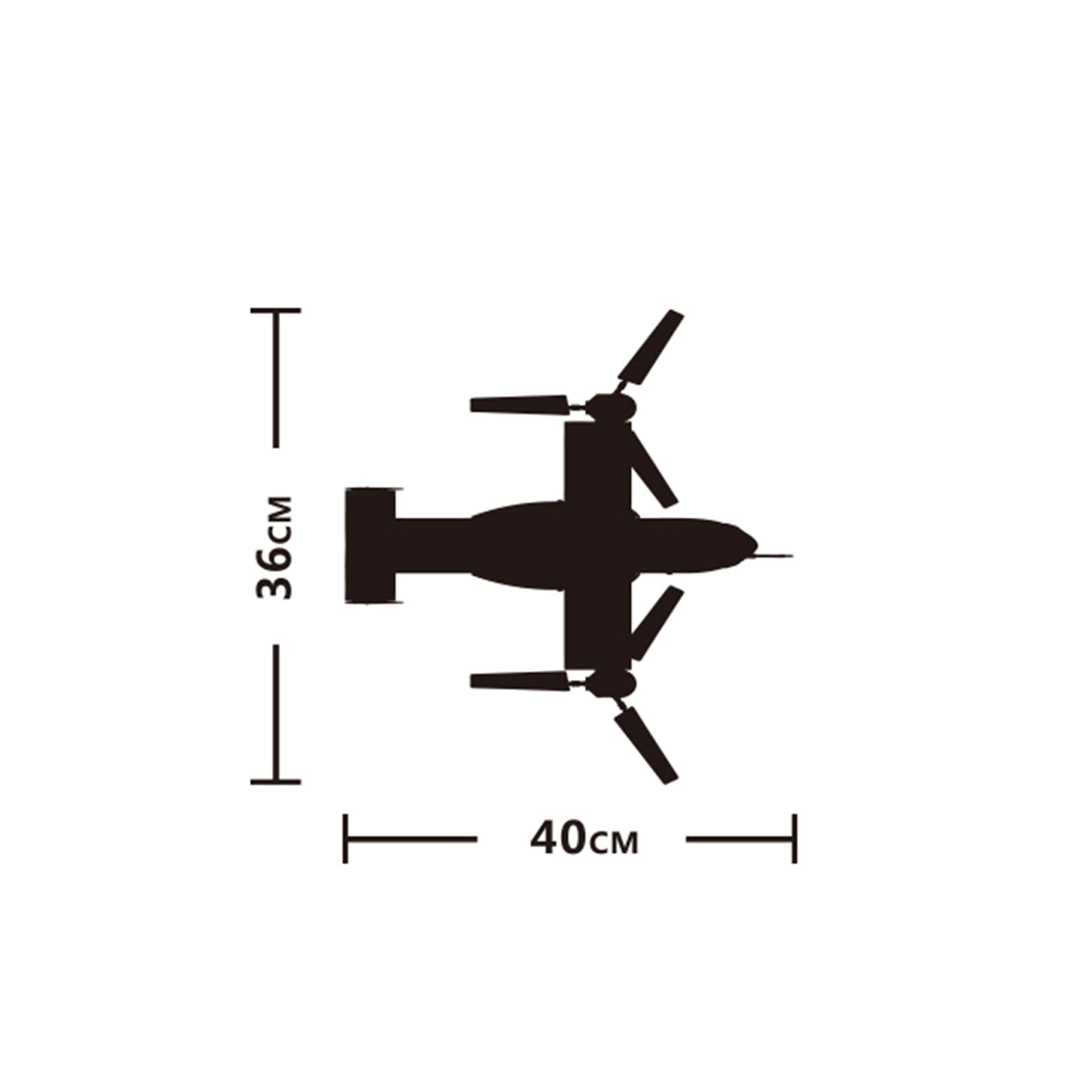 Bell Boeing V-22 Osprey Aircraft Brick Toy Set - 625Pcs