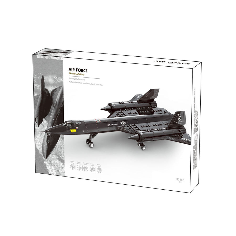 Lockheed SR-71 Blackbird Reconnaissance Aircraft Brick Toys - 183Pcs