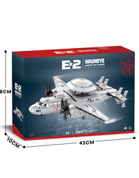 Grumman E-2 Hawkeye AWACS Mini Set Bricks - 1144Pcs
