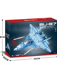 Sukhoi Su-57 Combat Planes Block Set - 1456Pcs
