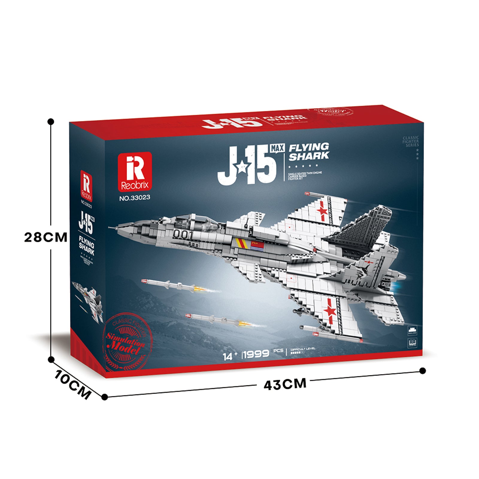 J-15 Fighter Aircraft Block Toys Set - 1999Pcs