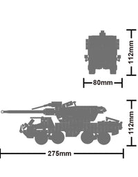 Dana M2000G Missile Vehicle Building Bricks Toys - 425Pcs
