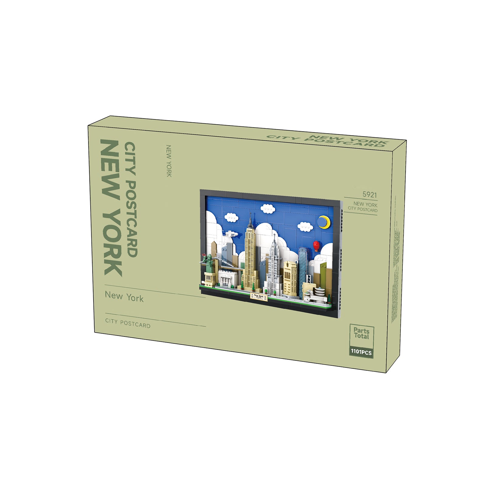 City Postcards Miniature Pixel Blocks Set