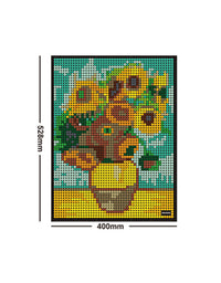 Sunflower Mosaic Art Pixel Puzzle Toys - 3362Pcs
