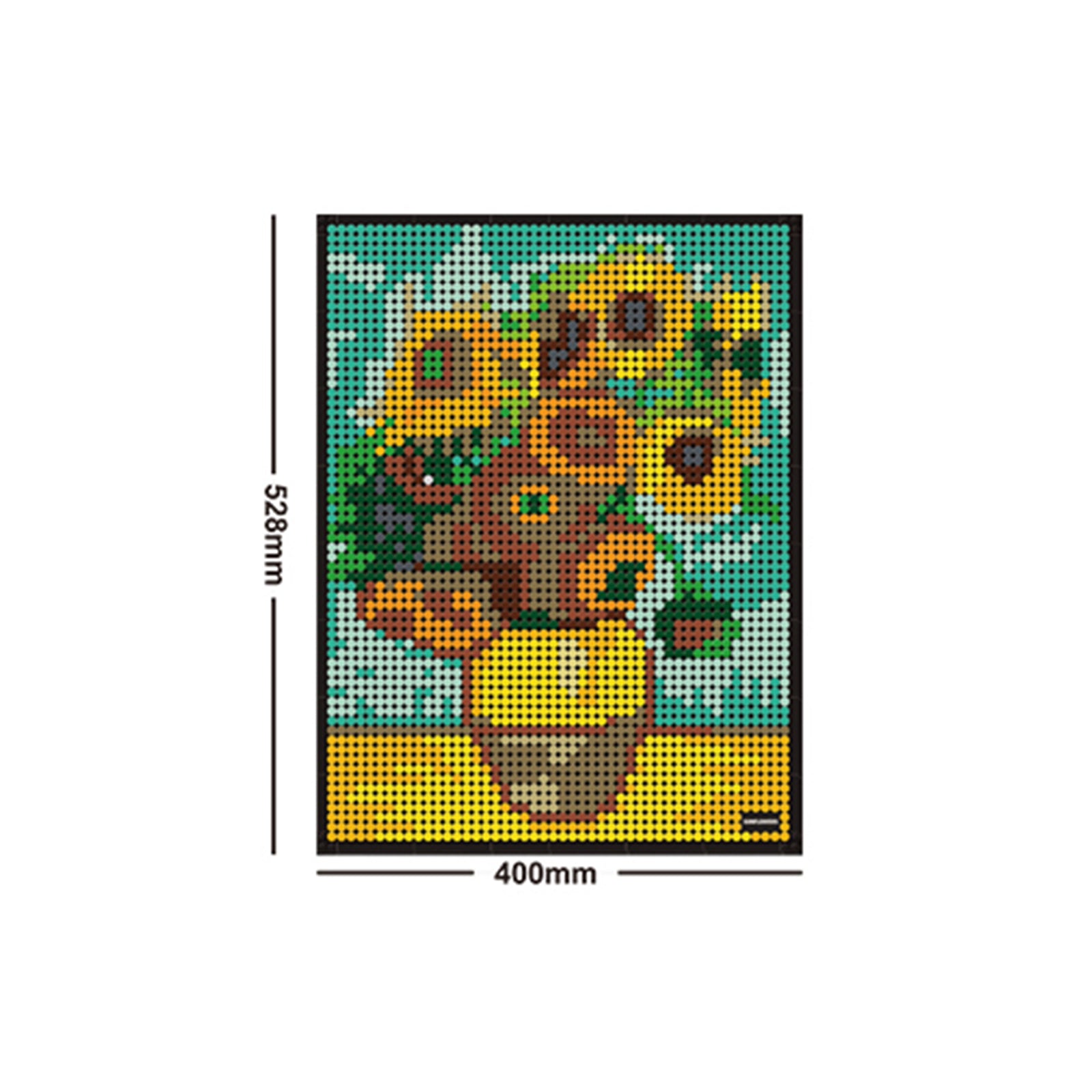 Sunflower Mosaic Art Pixel Puzzle Toys - 3362Pcs