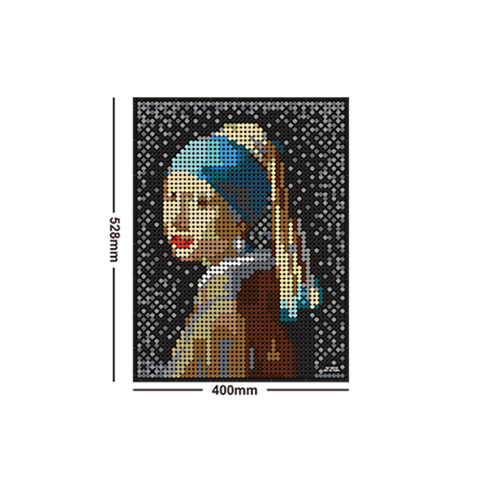 Girl with a Pearl Earring Miniature Pixel Brick Set - 3262Pcs