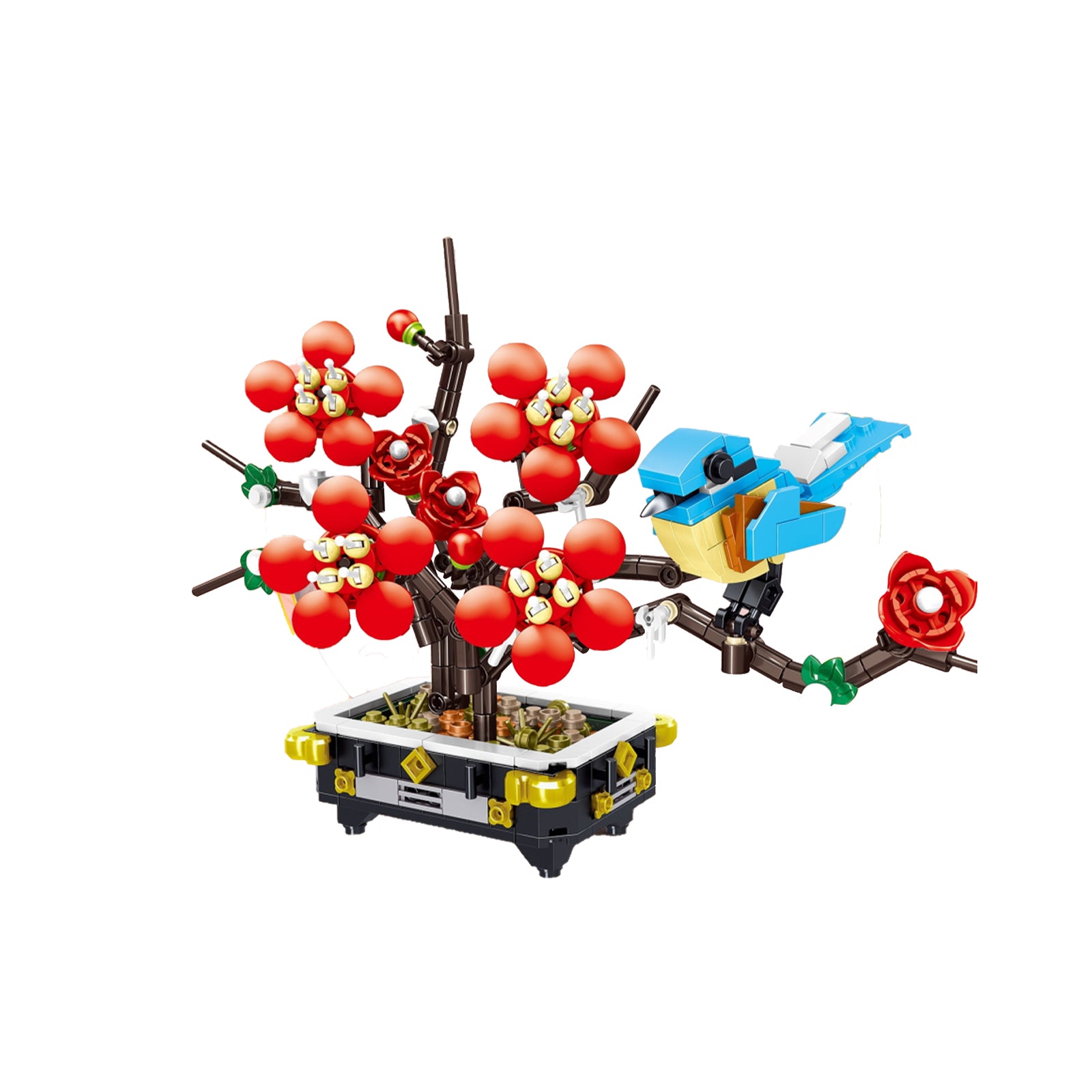 Plum Blossom Art Tiny Brick Toys - 565Pcs