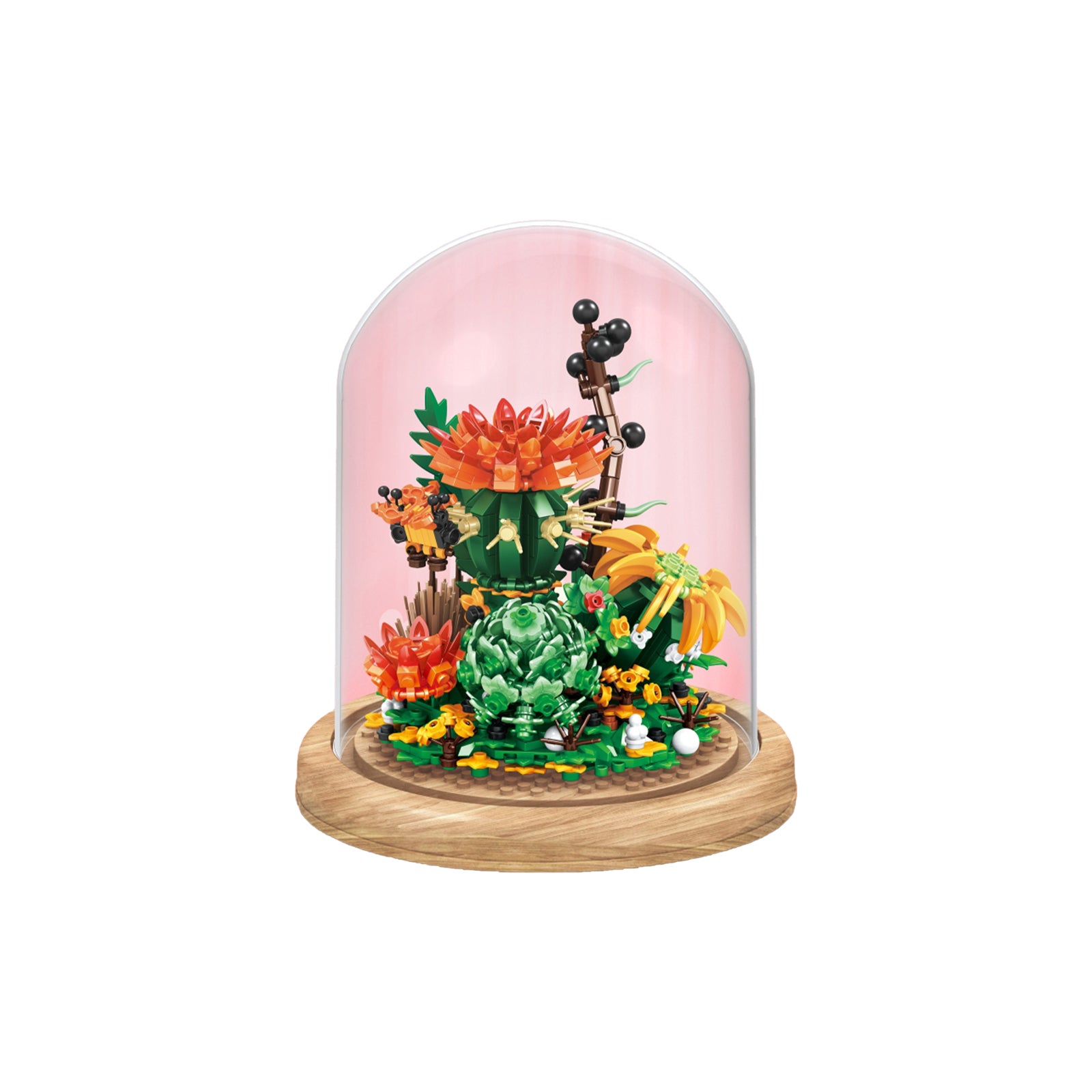 Cactus In a Bottle Tiny Plants Blocks Set - 978Pcs