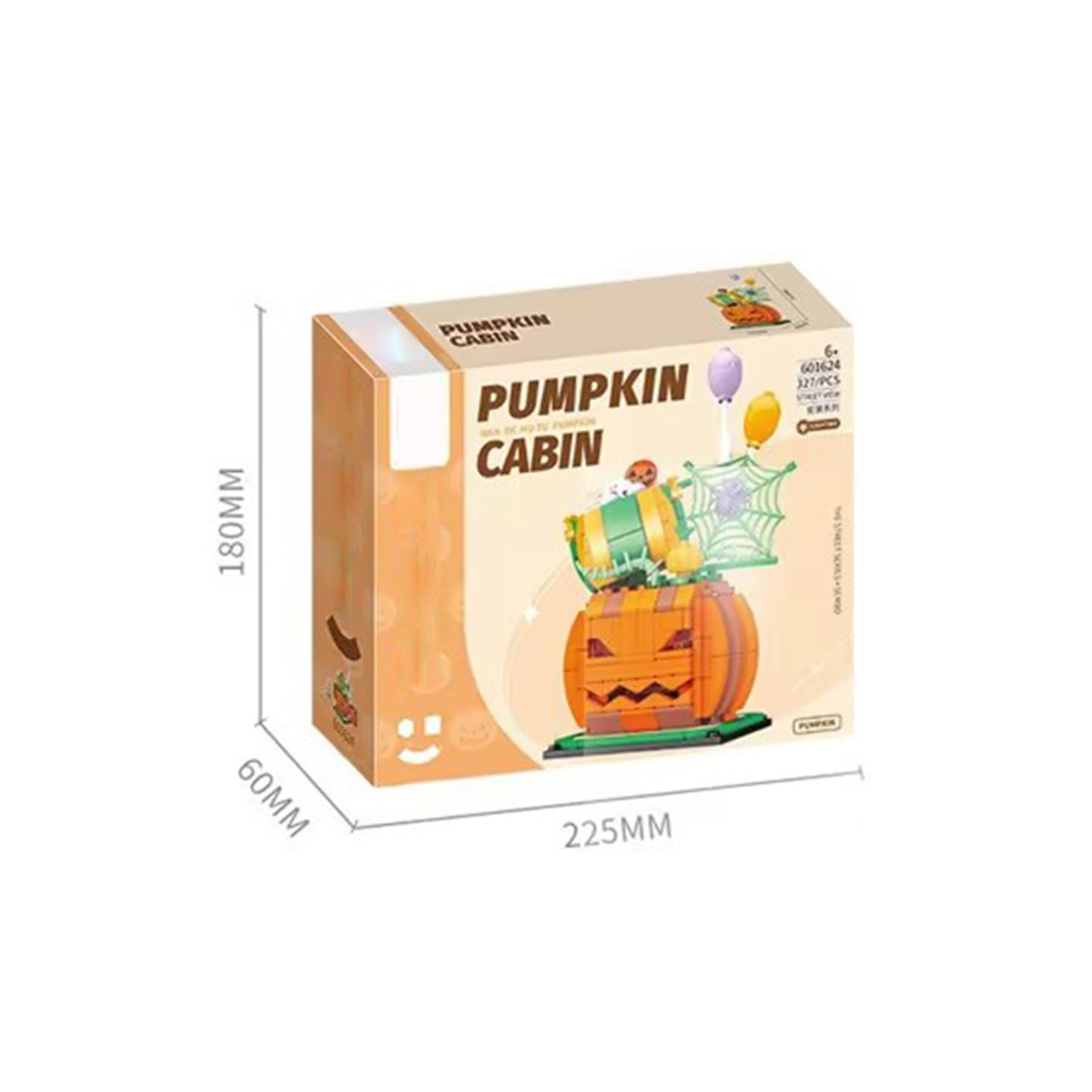 City Pumpkin Cabin Construction Block Toys - 327Pcs