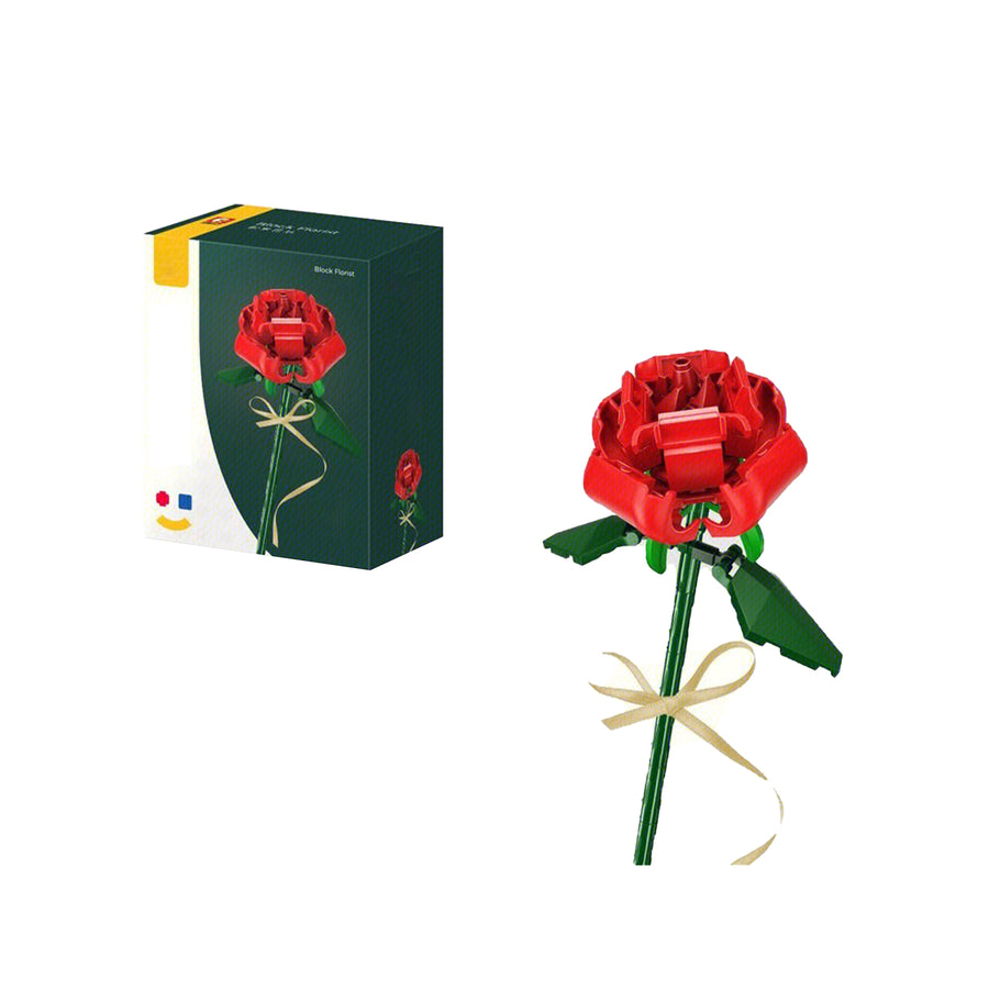 Rose Flowers Building Block Toys Set - 78Pcs