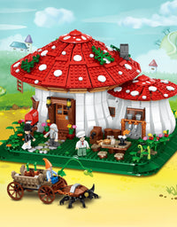 Mushroom Cabin Builder Toys Set - 2233Pcs
