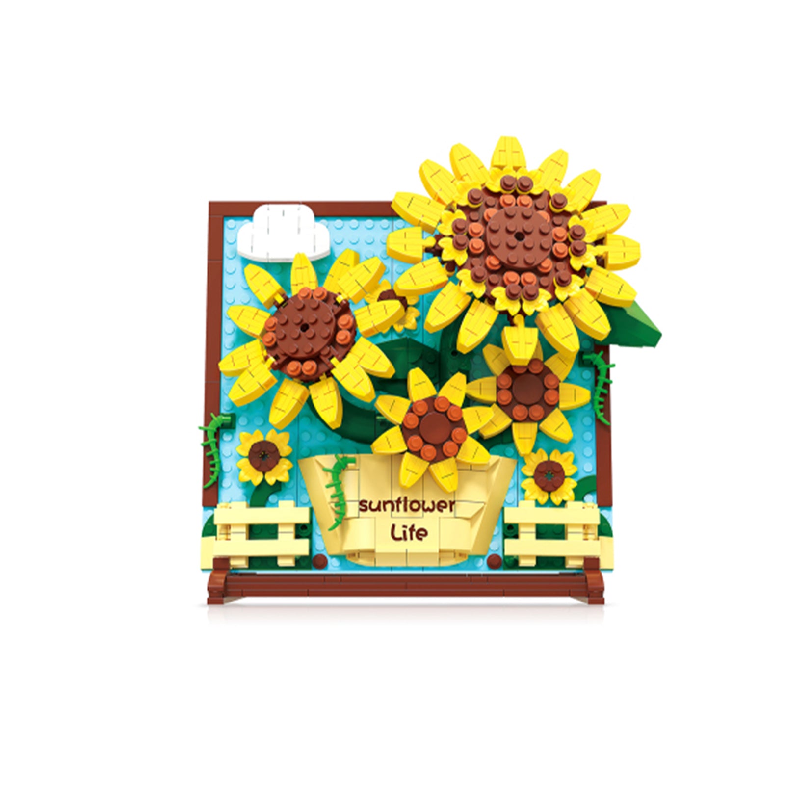 Sunflower Life Botanical Bricks Blocks Toys - 580Pcs