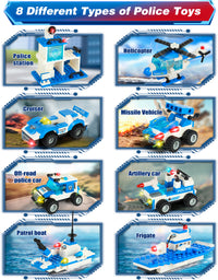 Exercise N Play Mega Police Cars for Toddlers Toys - 1338 Pcs
