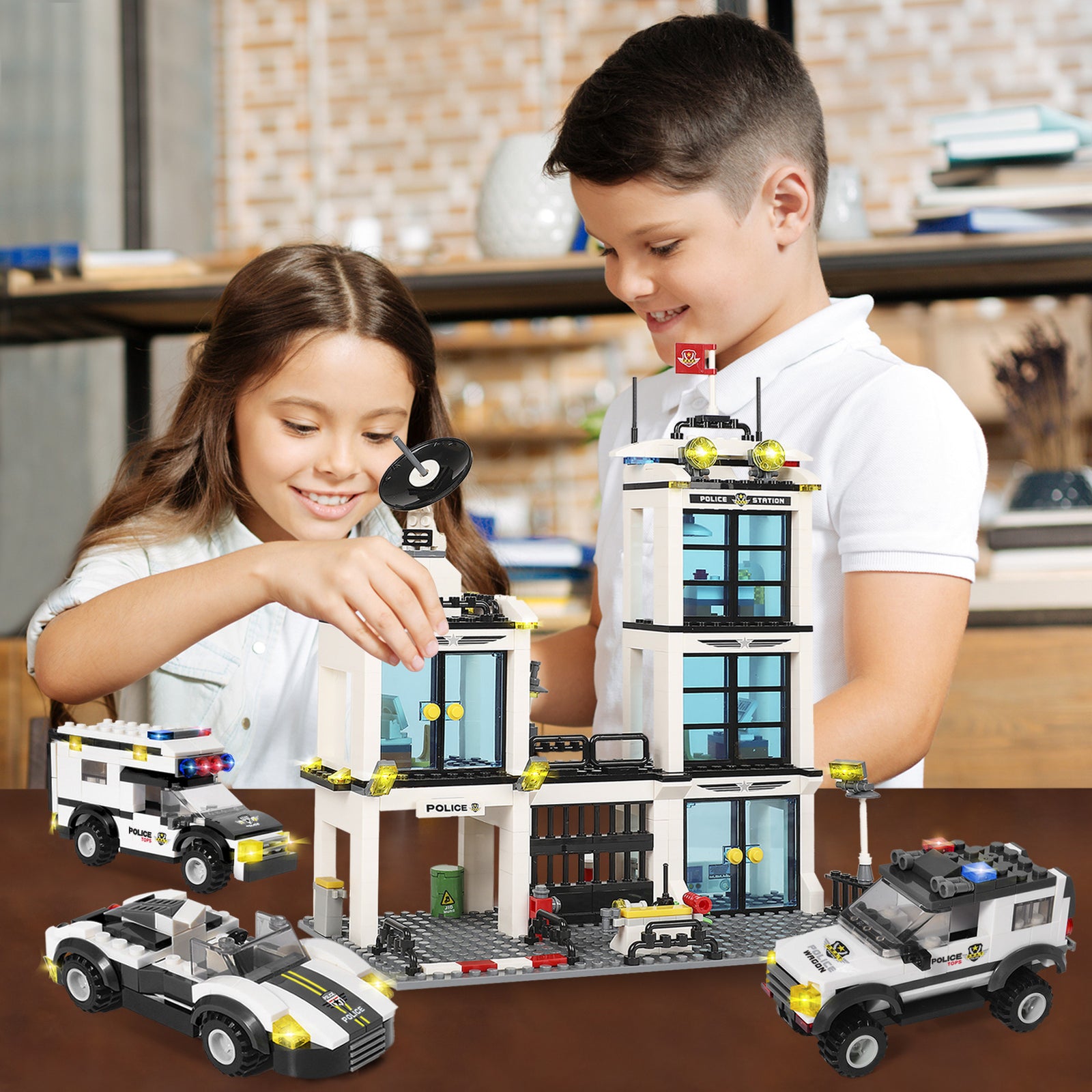 Exercise N Play City SWAT Headquarters Mini Blocks Set - 736 Pcs