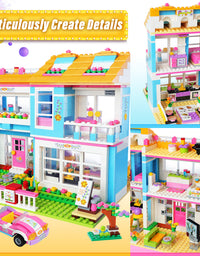 Exercise N Play Miniature Dolls Family House Block Bricks Set - 1006 Pcs
