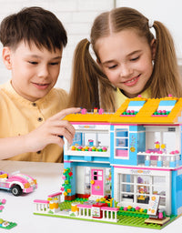 Exercise N Play City House & Grocery Store 2 IN 1 Builder Set Toy - 1556 Pcs
