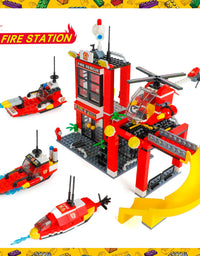 Exercise N Play City Fire Trailer Blocks Bricks Sets - 971 Pcs
