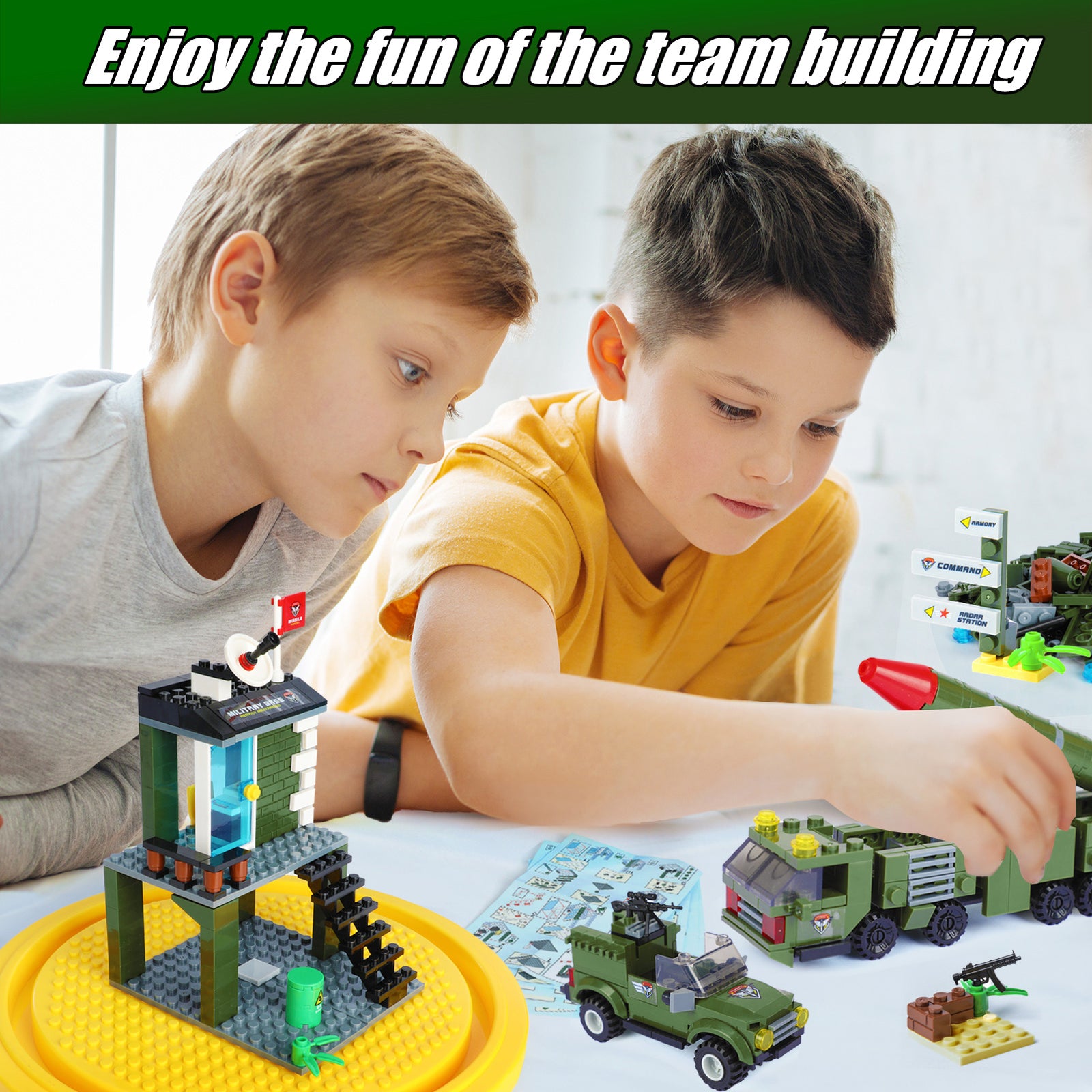 Exercise N Play ICBM Vehicle Toy Bricks Set - 1162 Pcs