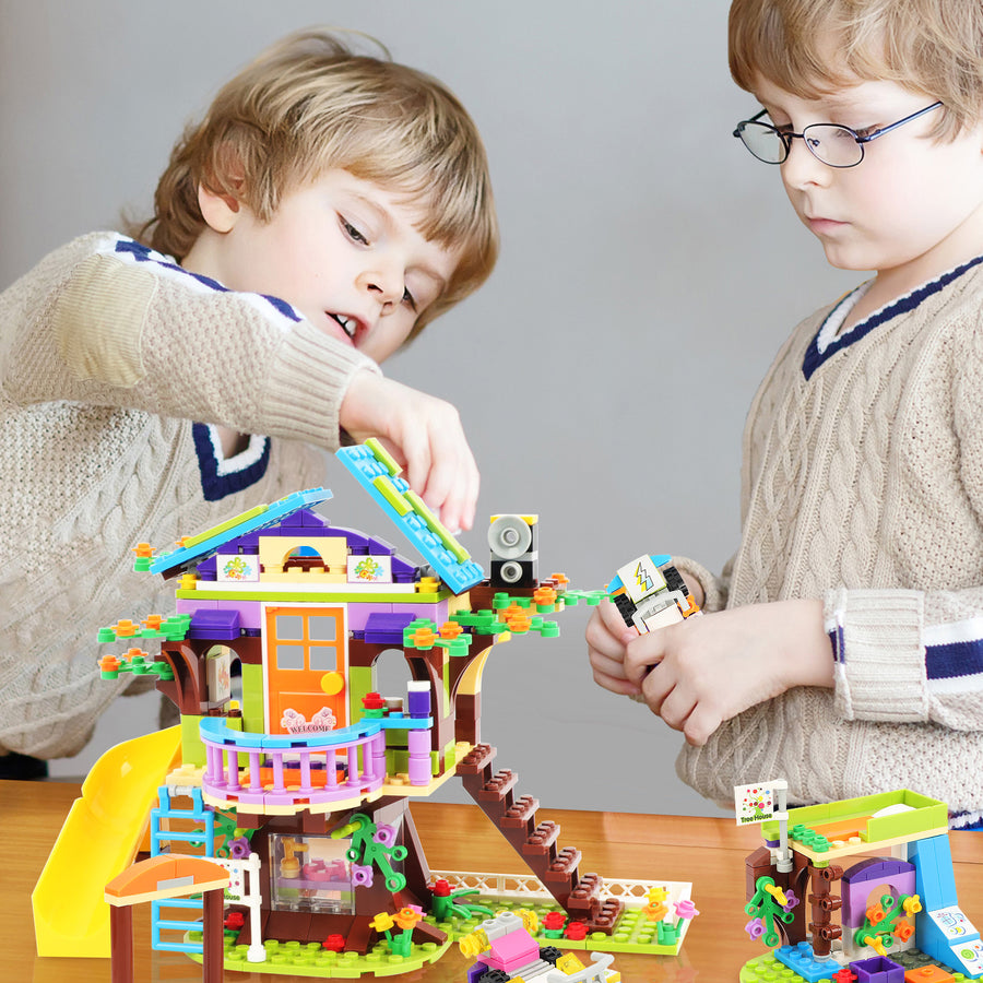 Exercise N Play Forest Treehouse Bricks Сonstruction Toys - 548 Pcs