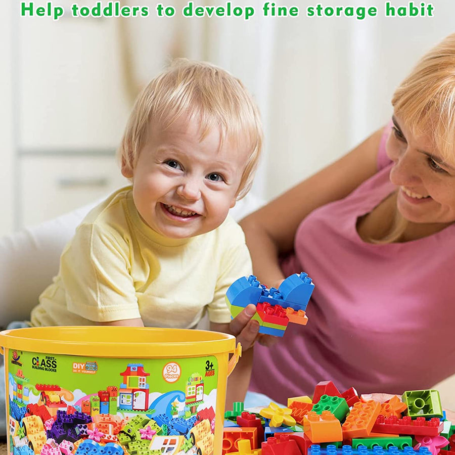 Exercise N Play STEM Children's Construction Toys - 94 Pcs