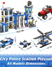 Exercise N Play City Police Station Bricks Blocks Sets - 949 Pcs
