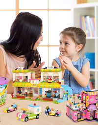 Exercise N Play Building Toy Barber Shop Mini Block Sets - 1294 Pcs
