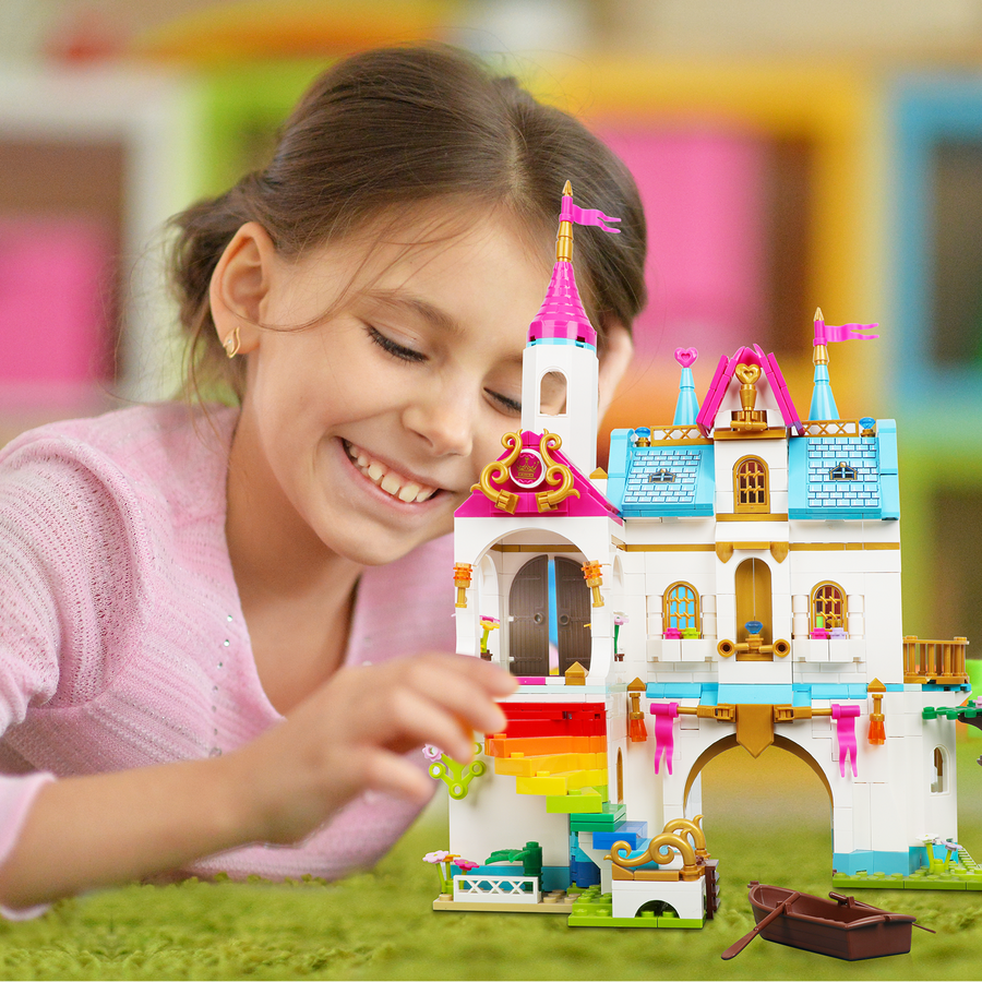 Exercise N Play Princess Castle Construction Toys - 577 Pcs