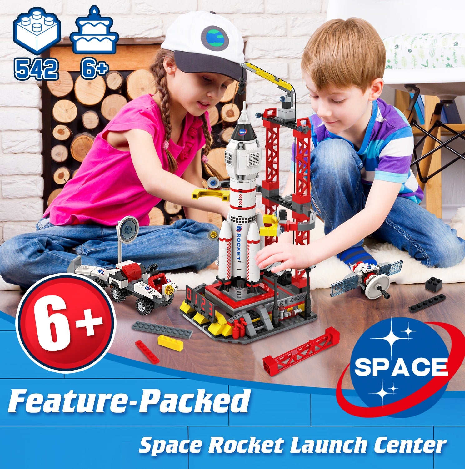 Exercise N Play Mini Space Centre Blocks Sets - 542 Pcs