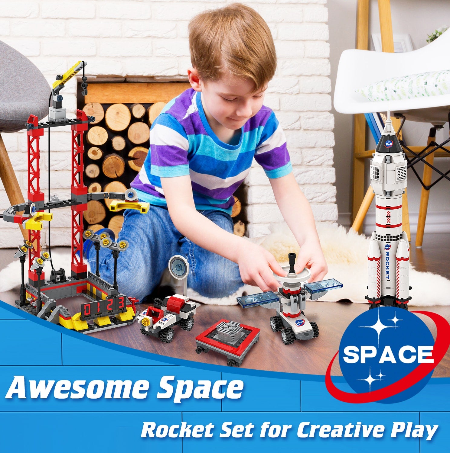 Exercise N Play Mini Space Centre Blocks Sets - 542 Pcs