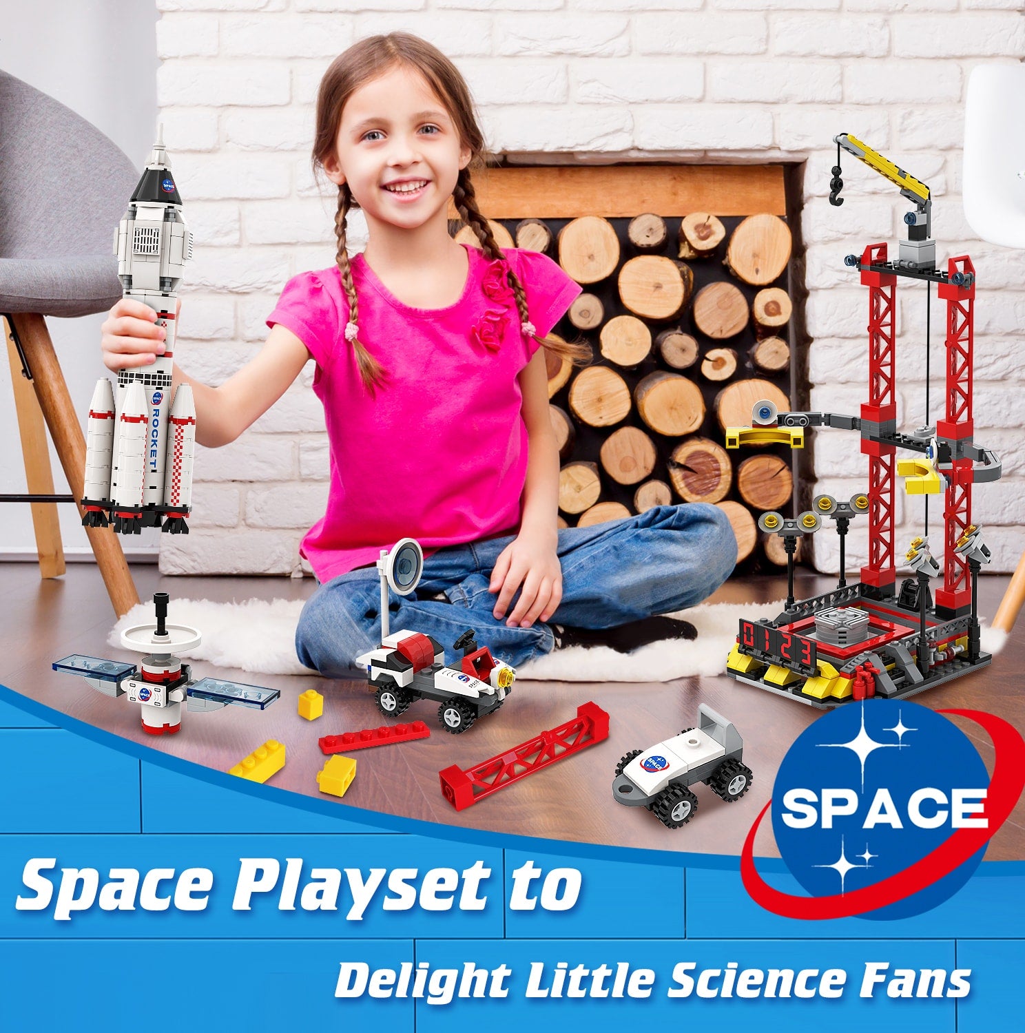 Exercise N Play Mini Space Centre Blocks Sets - 542 Pcs