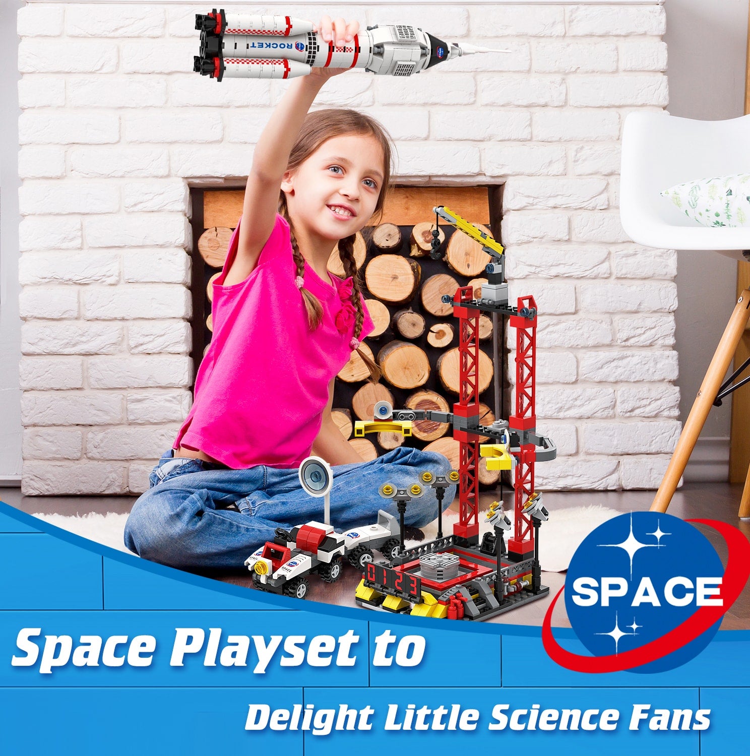 Exercise N Play Mini Space Centre Blocks Sets - 542 Pcs