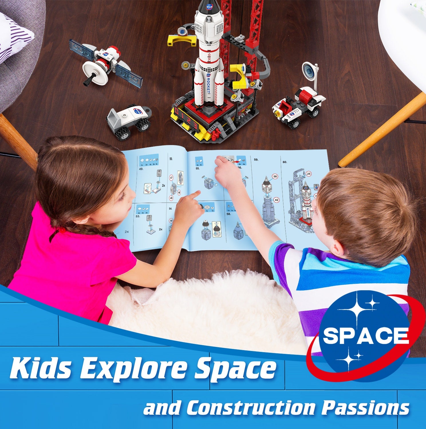 Exercise N Play Mini Space Centre Blocks Sets - 542 Pcs